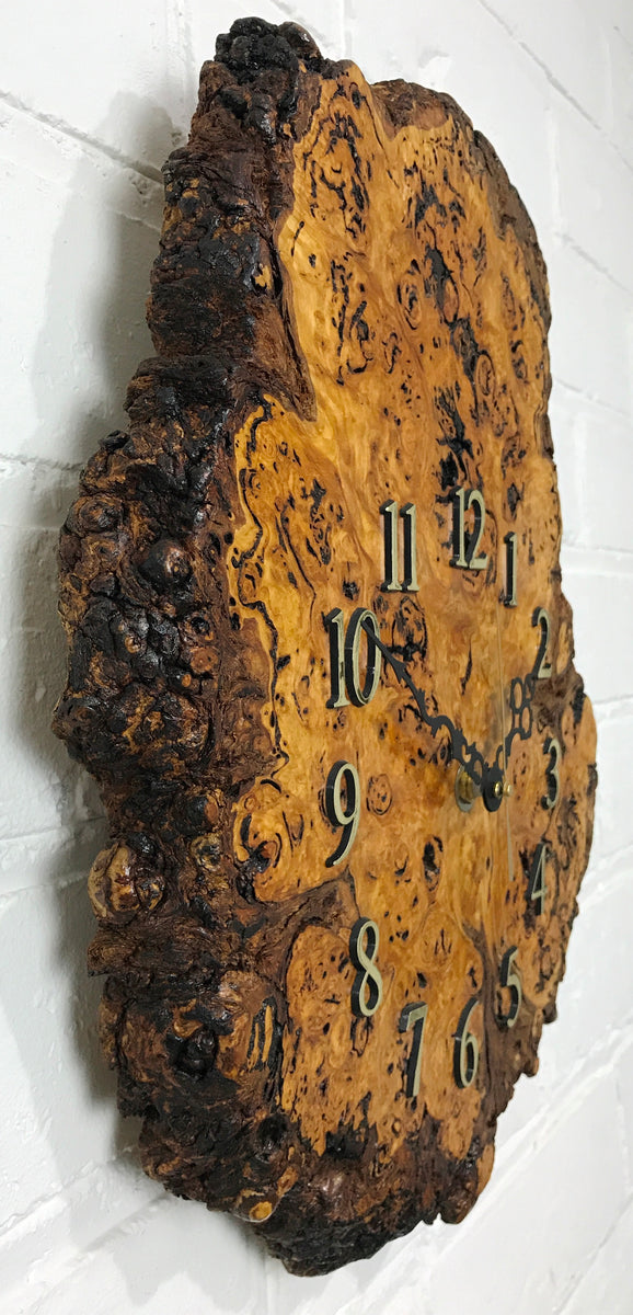 Tasmanian Oak Burl Wall Clock Adelaide Clocks