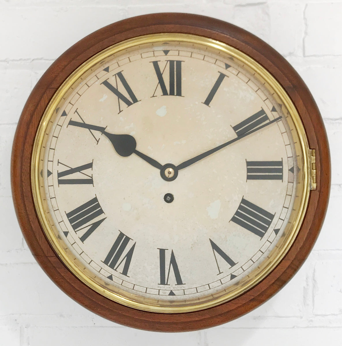 Antique Fusee Station Round Wall Clock Adelaide Clocks