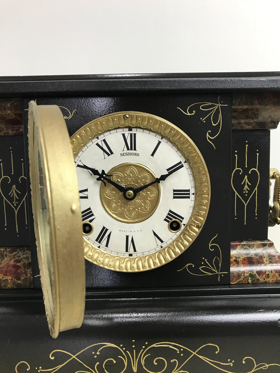 Antique Sessions Mantel Clock Adelaide Clocks