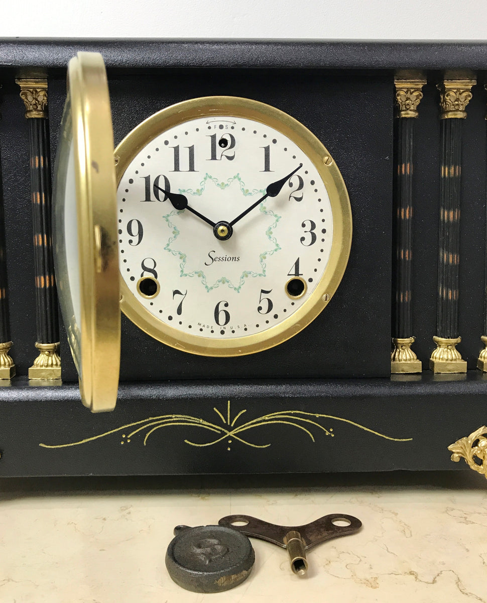 Antique Sessions Mantel Clock Adelaide Clocks