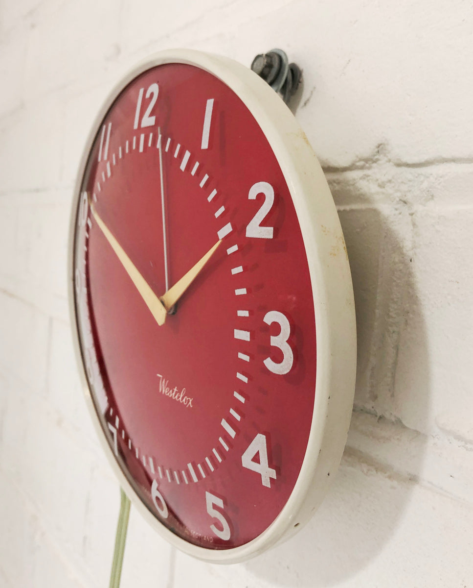 Vintage WESTCLOX Electric Retro Wall Clock Adelaide Clocks
