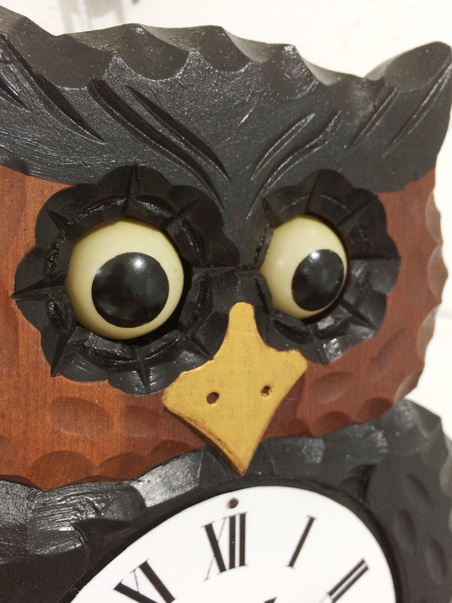 Vintage Owl Cuckoo Clock Adelaide Clocks