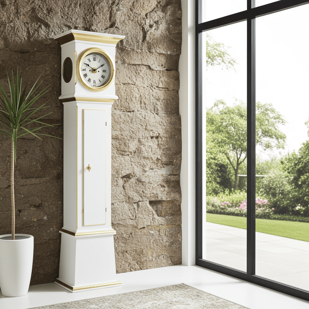 Antique Quartz Battery Bornholm Grandfather Clock | Adelaide Clocks