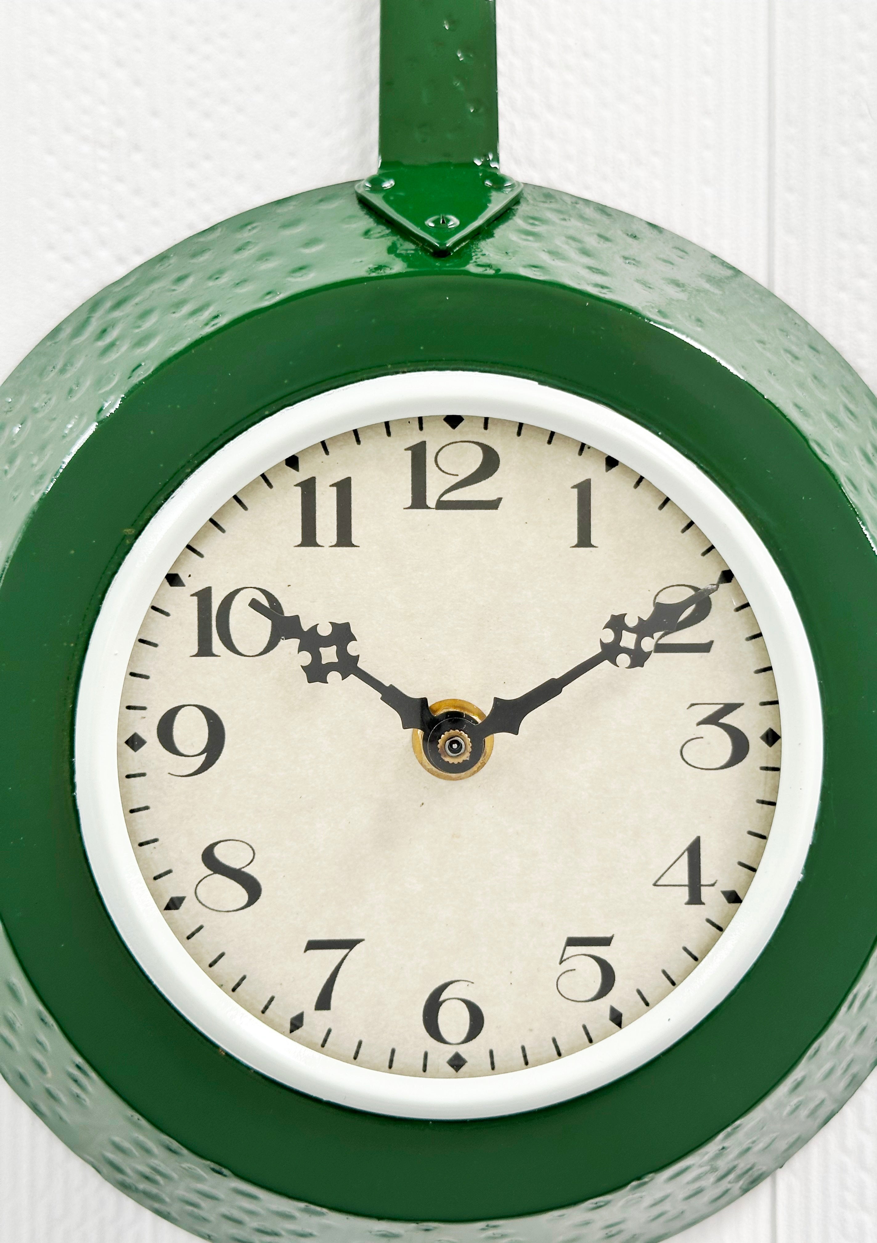 Vintage Kitchen Frying Pan Battery Wall Clock | Adelaide Clocks