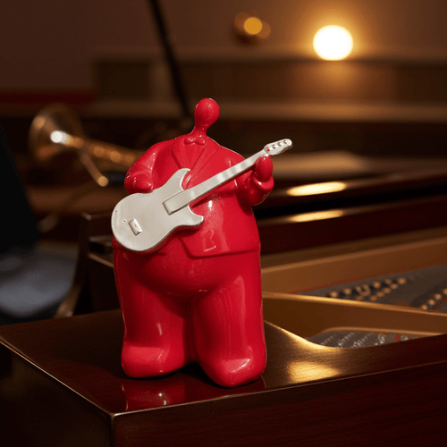 Jazz Guitar Player Ornament | Adelaide Clocks