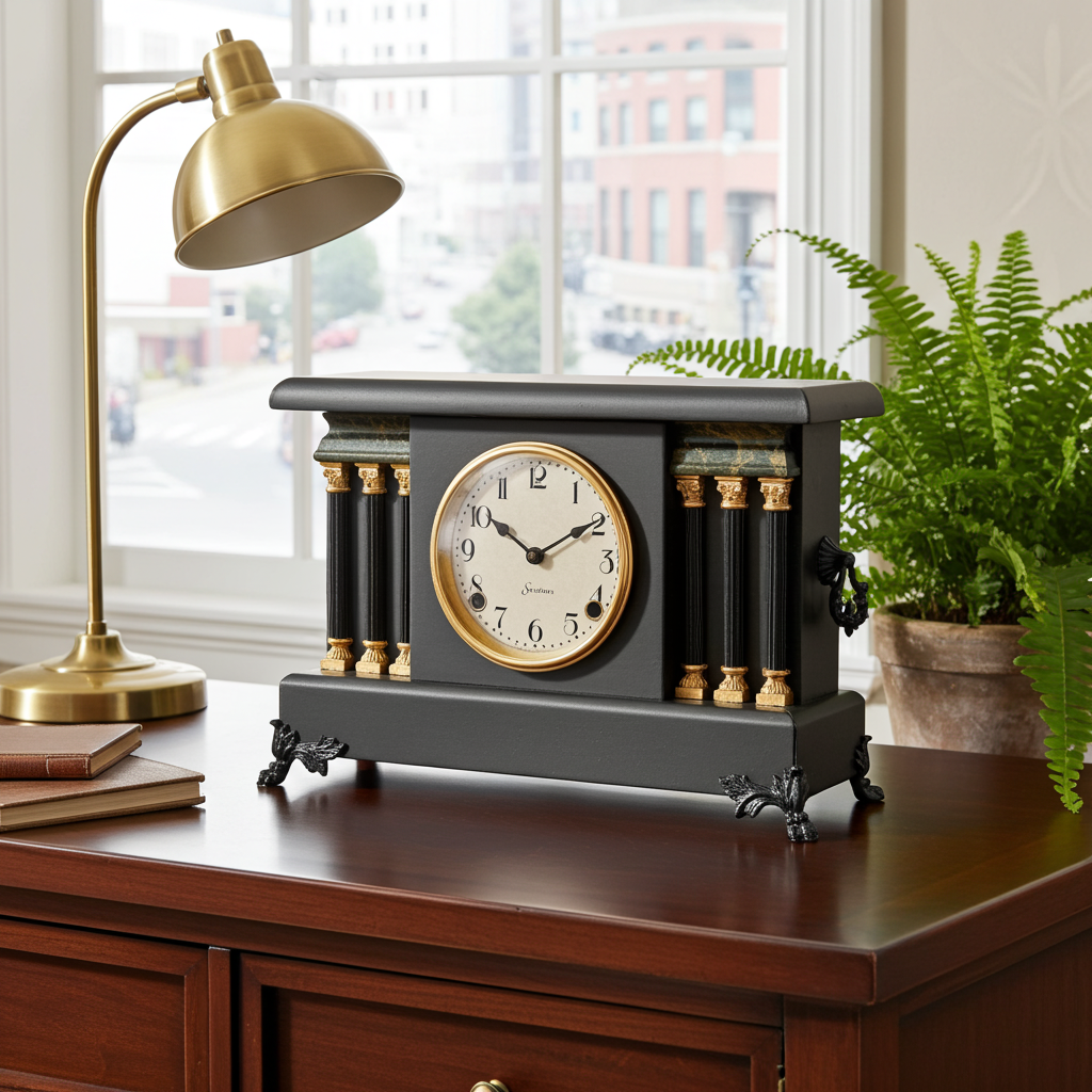 Antique Sessions Hammer on Coil Strike Mantel Clock | Adelaide Clocks