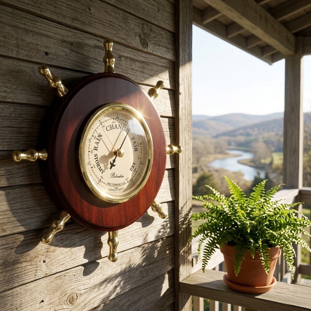 Ships Wheel Barometer - Home Decor - Adelaide Clocks