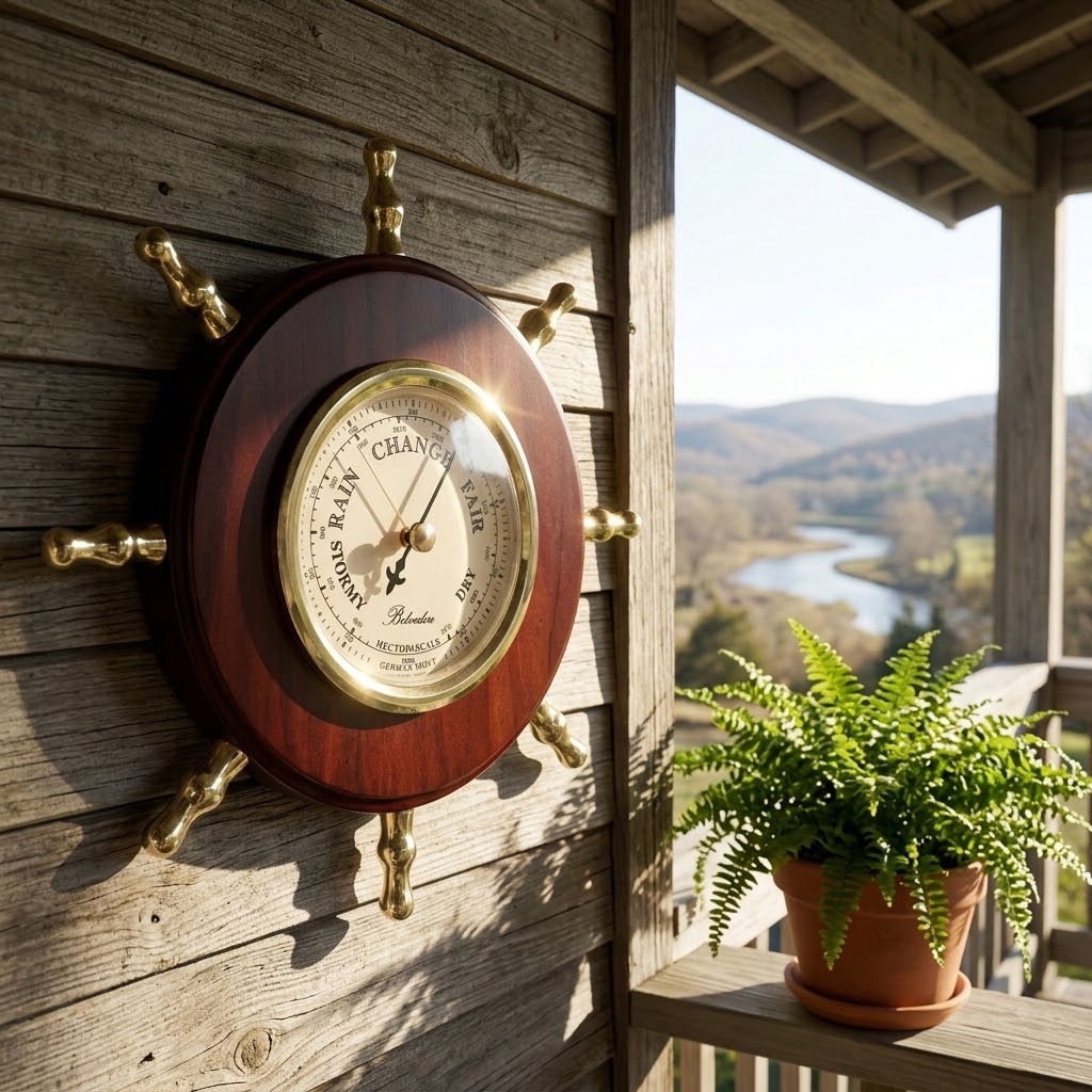 Ships Wheel Barometer