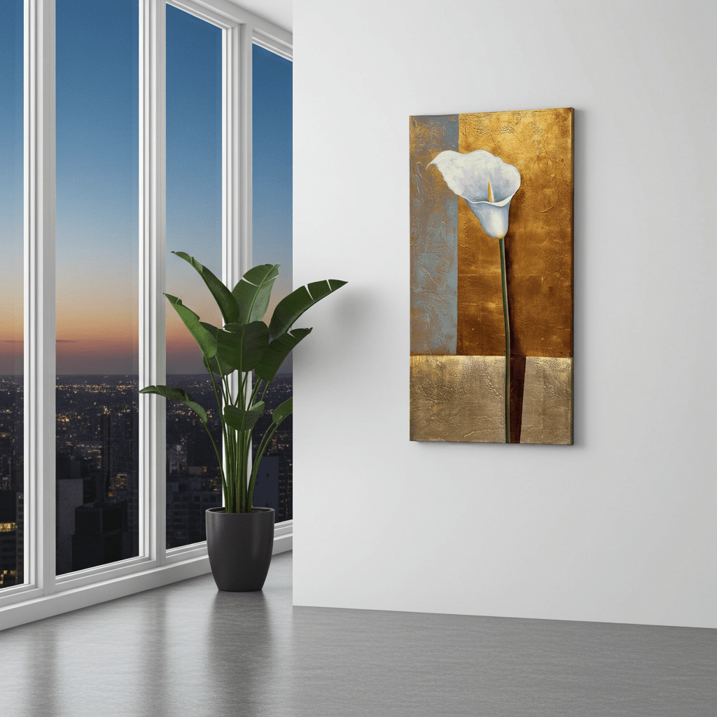 Lily Stem Canvas