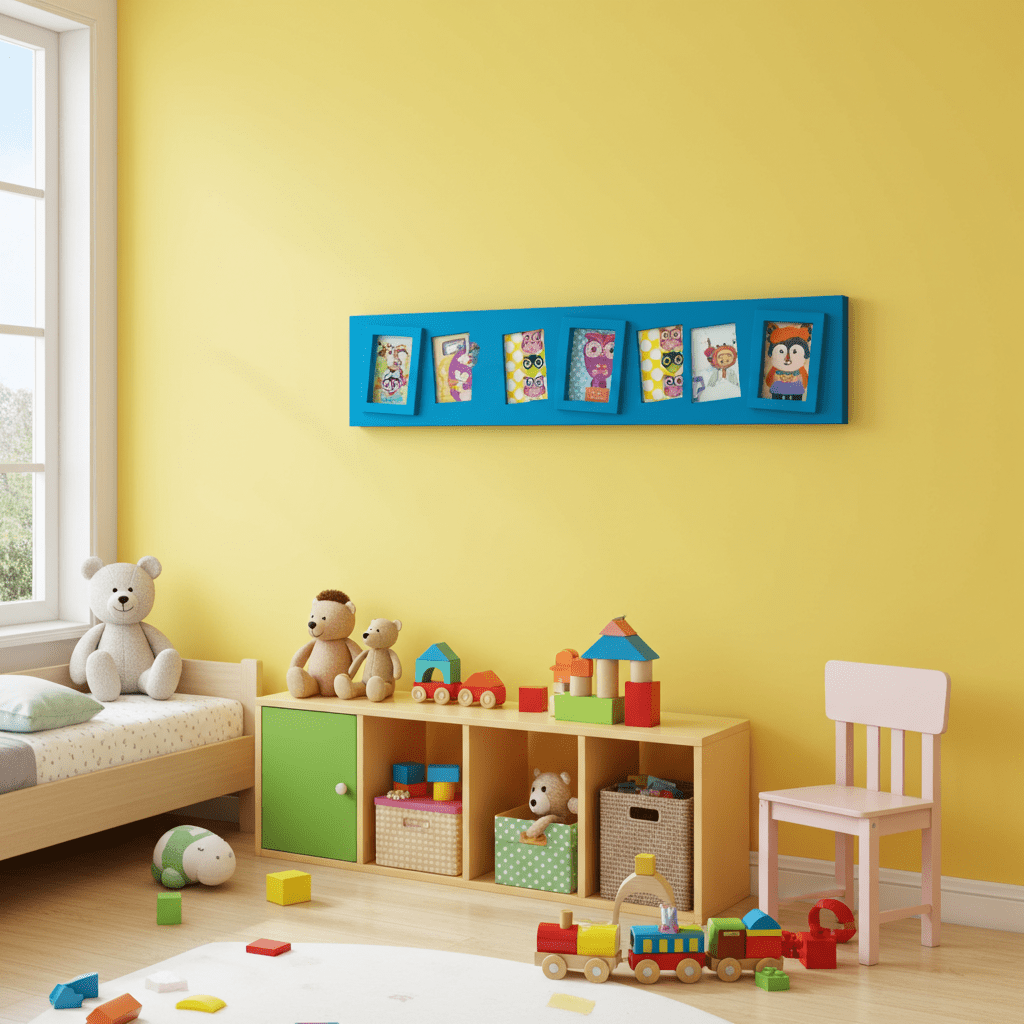 Blue Baby Collage Owl Picture Frame | Adelaide Clocks