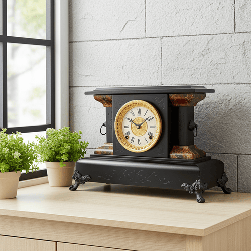 Antique Sessions Bell Chime Hammer on Coil Strike Mantel Clock | Adelaide Clocks