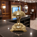 Vintage BRASS Hotel Shop Counter Desk Service Bell | Adelaide Clocks
