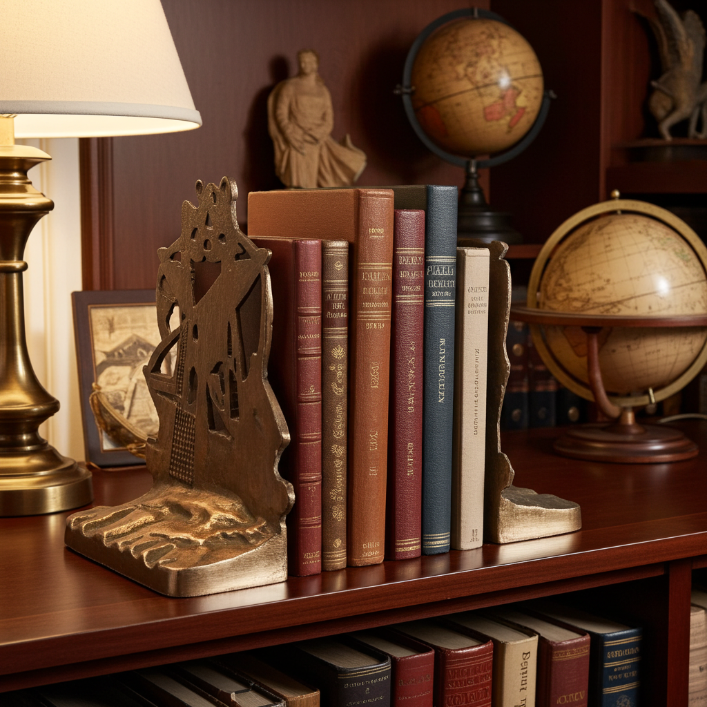 Antique Pair Galleon Ship Brass Bookends | Adelaide Clocks