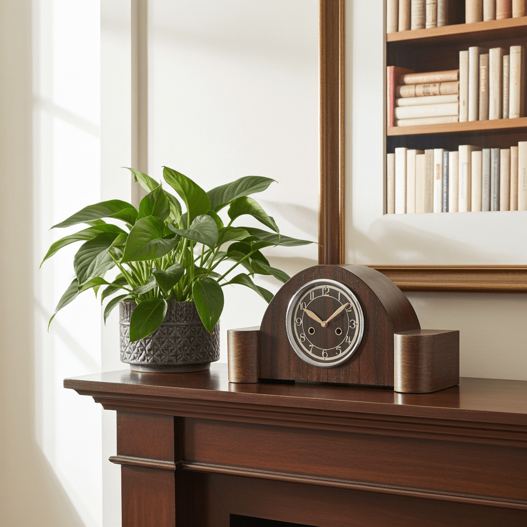 Vintage Battery Mantel Clock | Adelaide Clocks