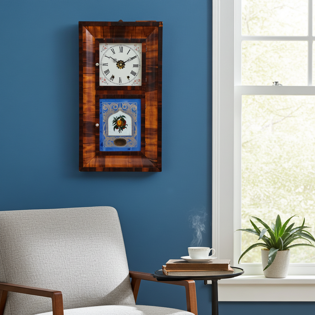 Antique New Haven Ogee Hammer on Coil Chime Wall Clock |Adelaide Clocks