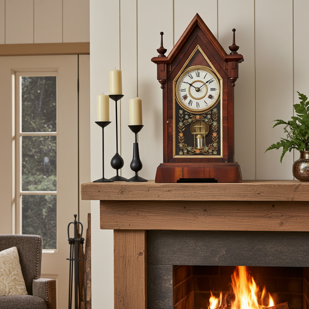 Antique New Haven Jerome Cathedral Steeple Mantel Clock | Adelaide Clocks