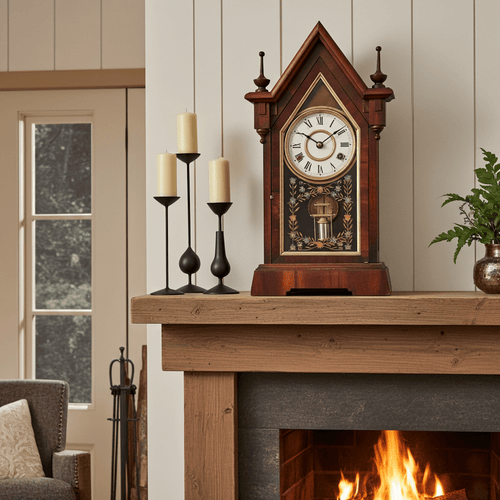 Antique New Haven Jerome Cathedral Steeple Mantel Clock | Adelaide Clocks