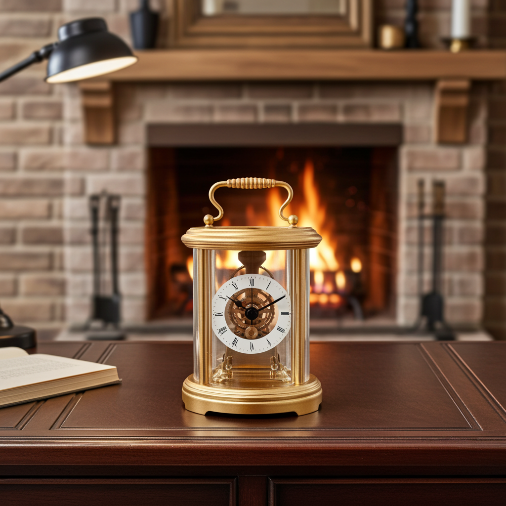 Vintage Hermle Battery Mantel Clock | Adelaide Clocks