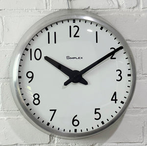 Vintage Simplex Silent Battery Movement Wall Clock | eXibit collection