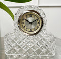 Vintage German Diamond Crystal Desk Mantel Clock | Adelaide Clocks