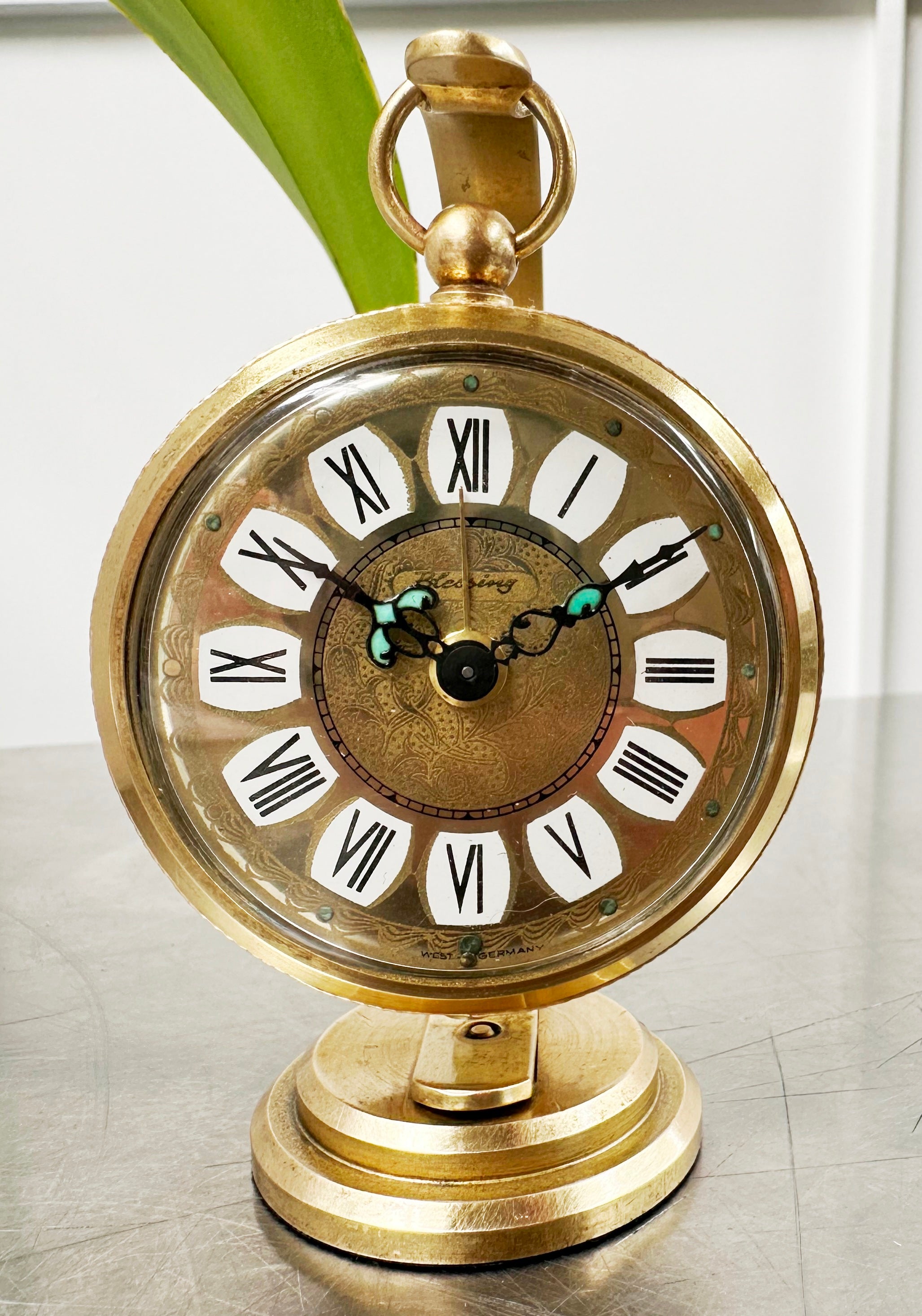 Vintage Blessing German Alarm Hanging Stand Bedside Desk Clock | Adelaide Clocks