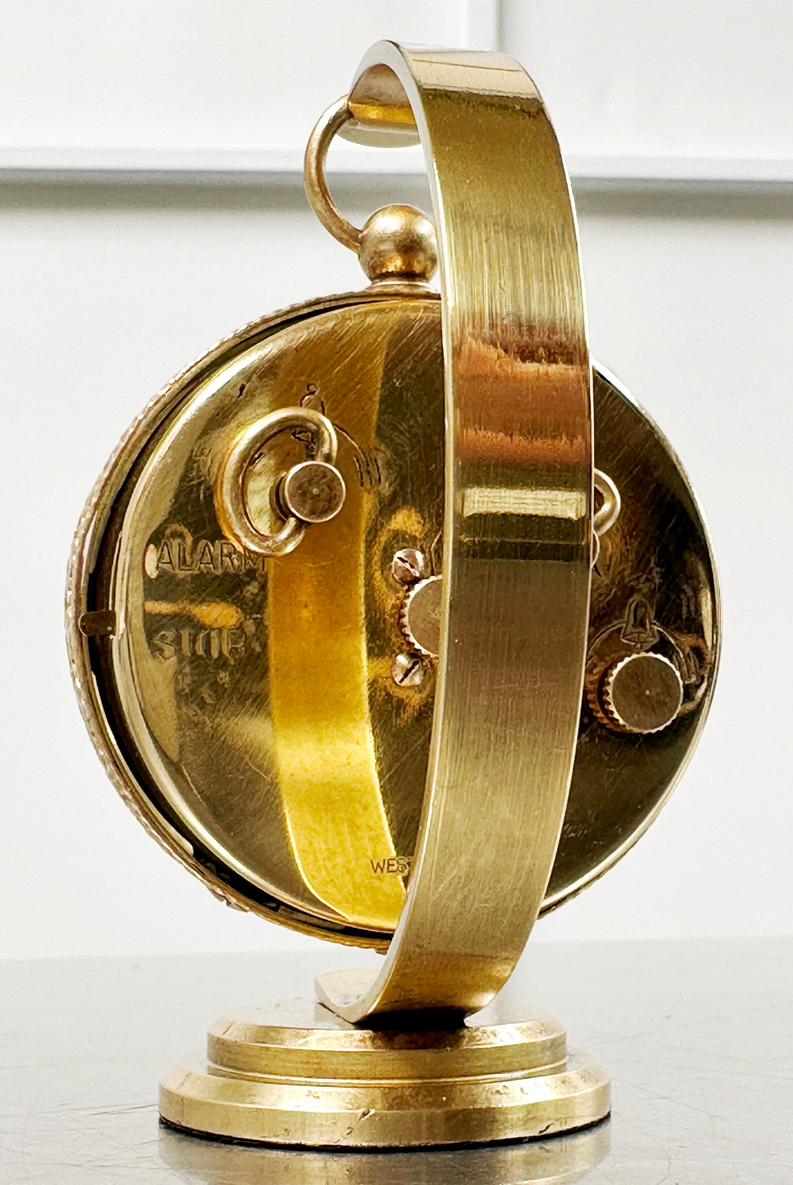 Vintage Blessing German Alarm Hanging Stand Bedside Desk Clock | Adelaide Clocks