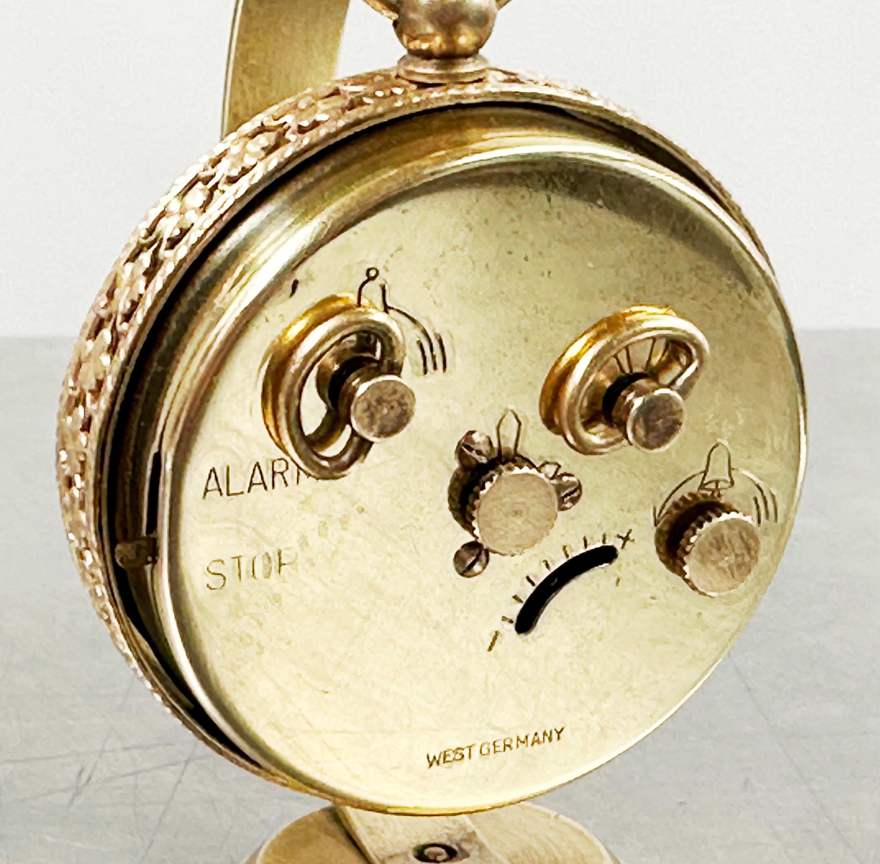 Vintage Blessing German Alarm Hanging Stand Bedside Desk Clock | Adelaide Clocks