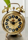 Vintage JERGER Twin Bell German Alarm Desk Clock | Adelaide Clocks