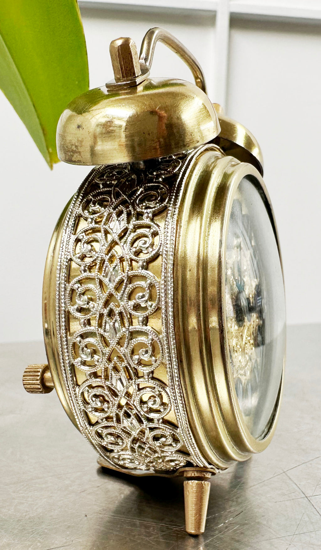 Vintage JERGER Twin Bell German Alarm Desk Clock | Adelaide Clocks