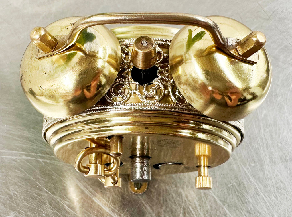 Vintage JERGER Twin Bell German Alarm Desk Clock | Adelaide Clocks