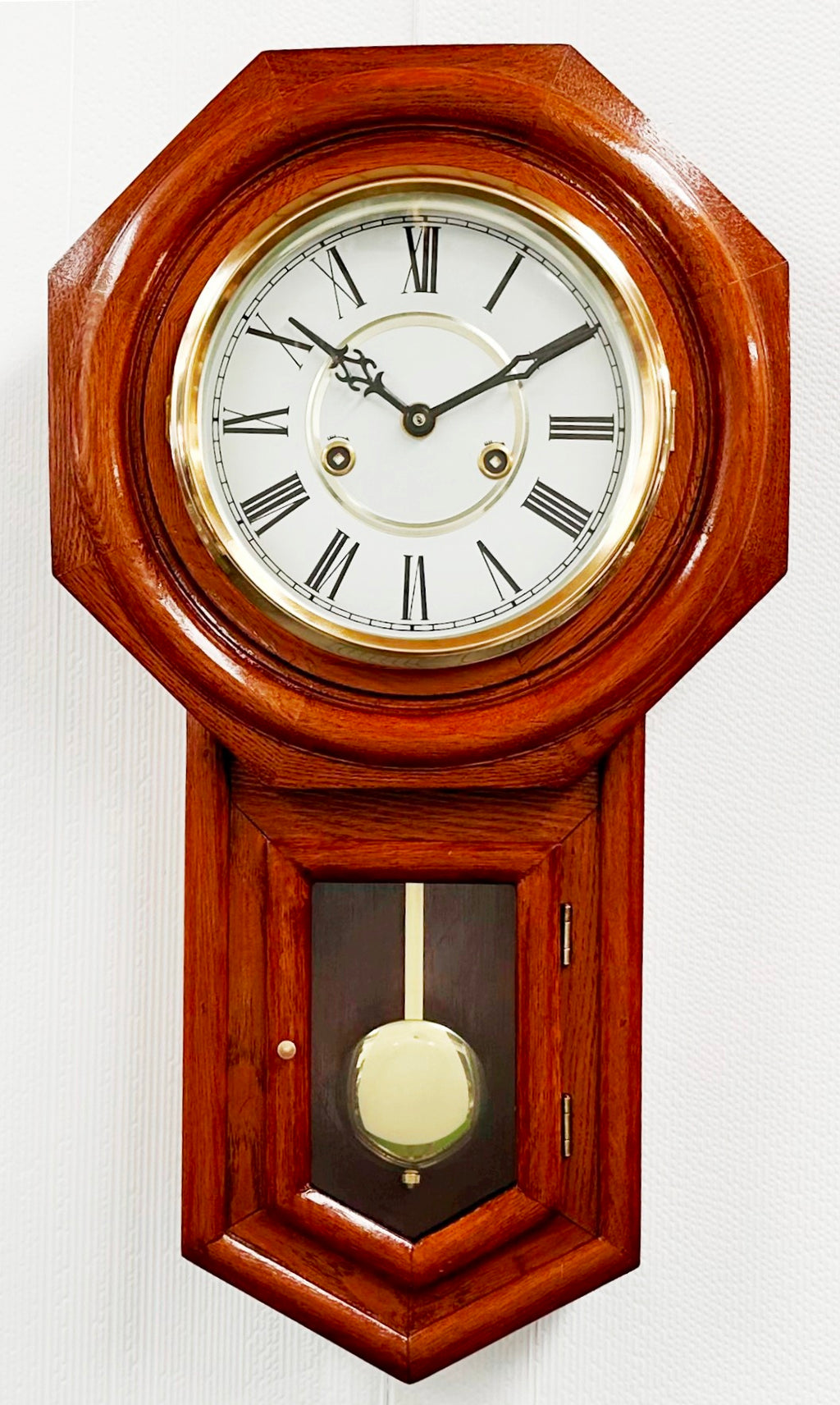 Vintage Regulator Pendulum Quartz Wall Clock | Adelaide Clocks