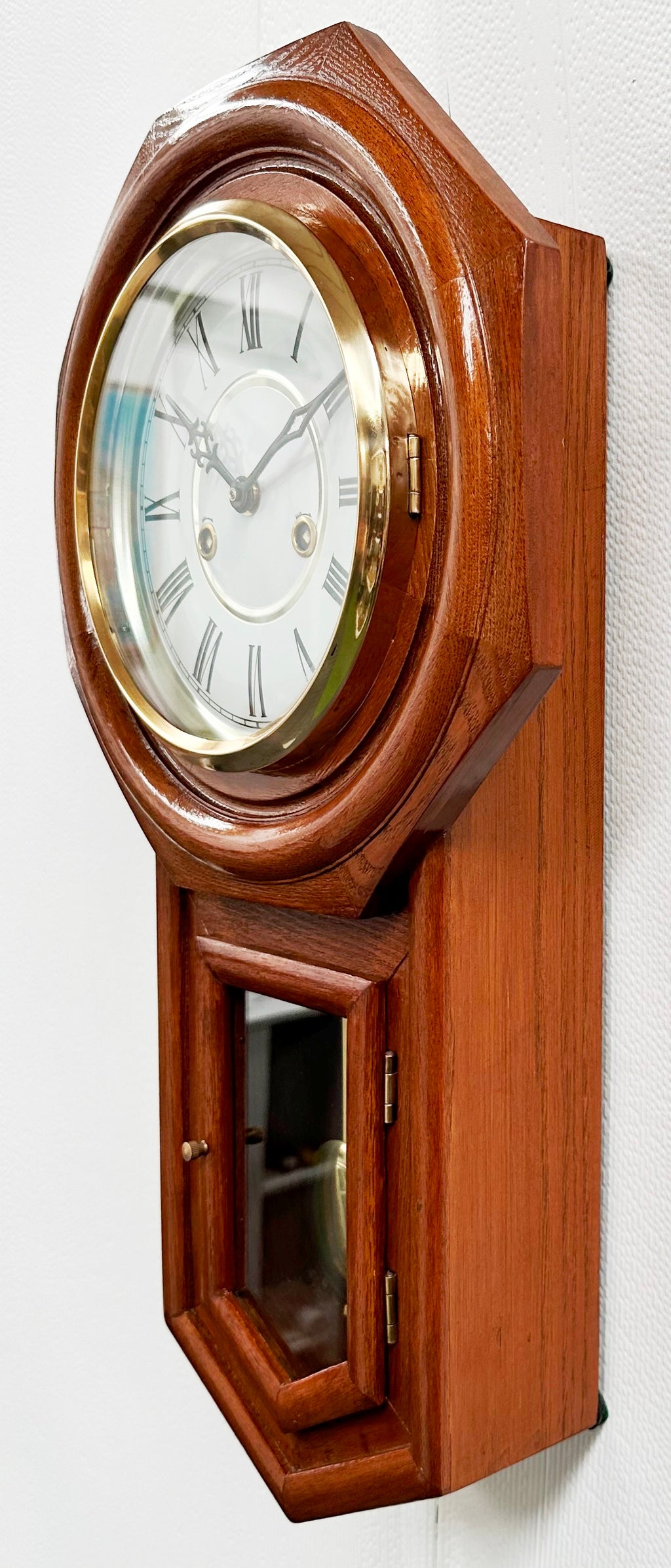 Vintage Regulator Pendulum Quartz Wall Clock | Adelaide Clocks