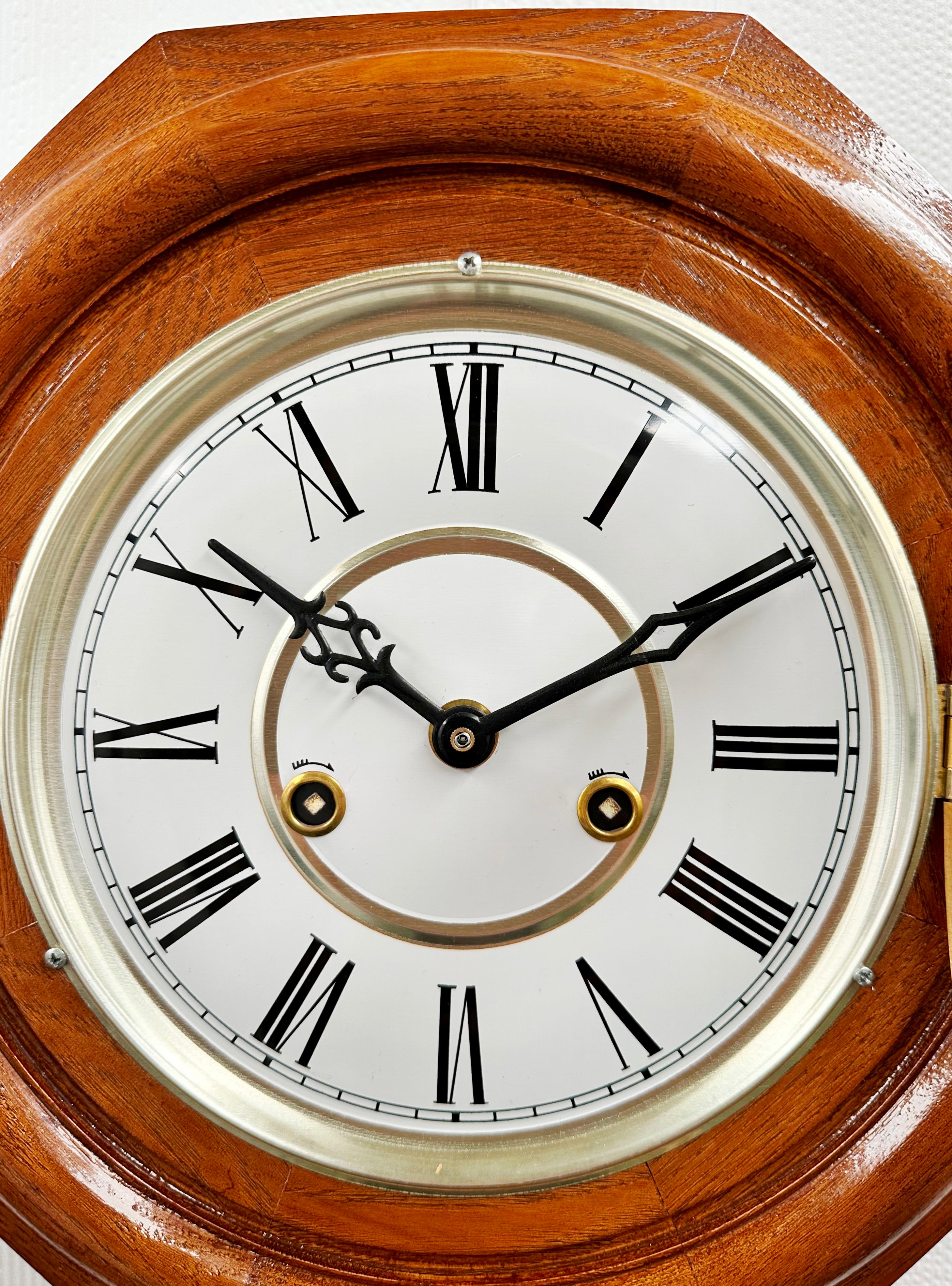 Vintage Regulator Pendulum Quartz Wall Clock | Adelaide Clocks