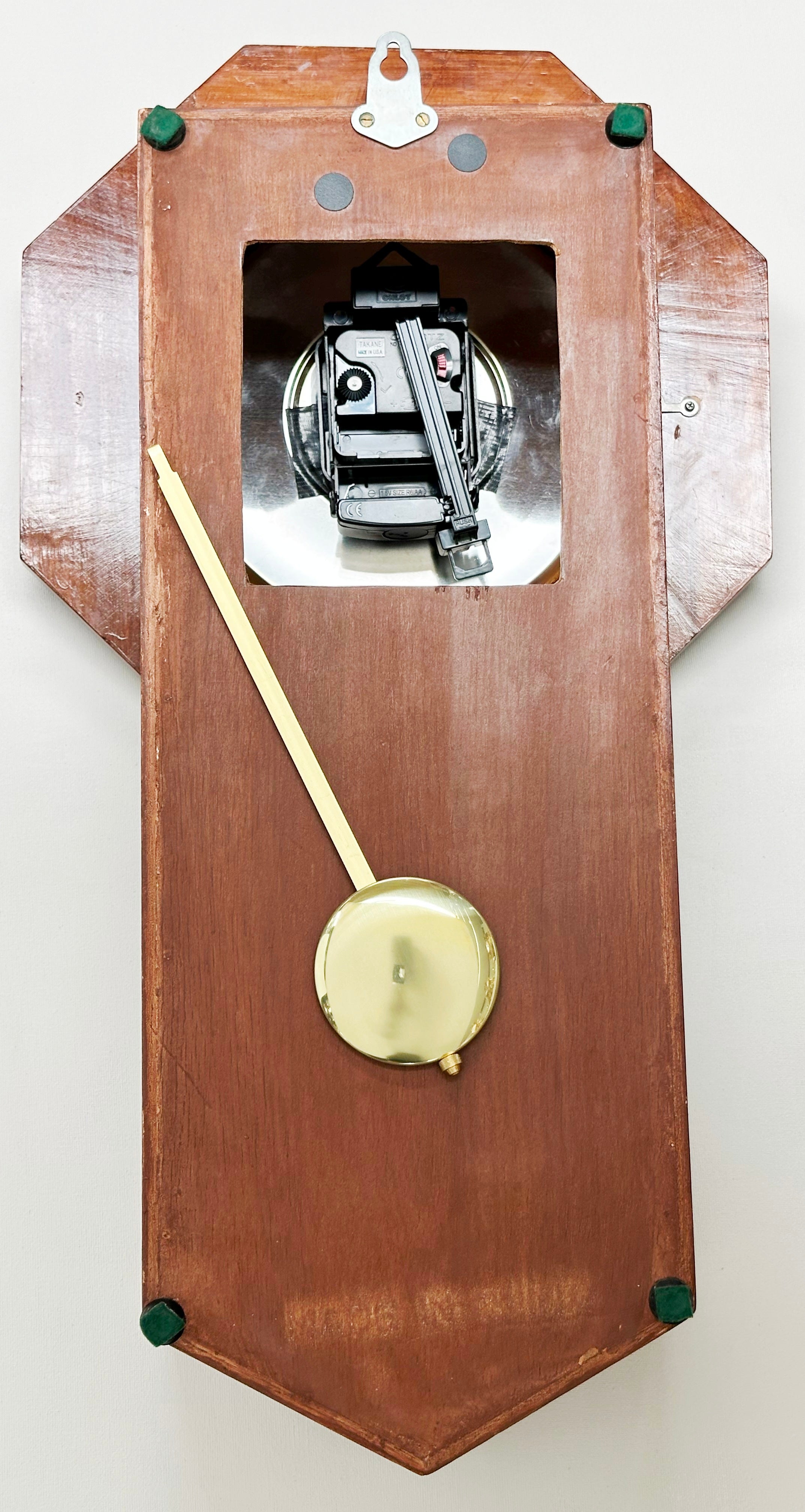 Vintage Regulator Pendulum Quartz Wall Clock | Adelaide Clocks
