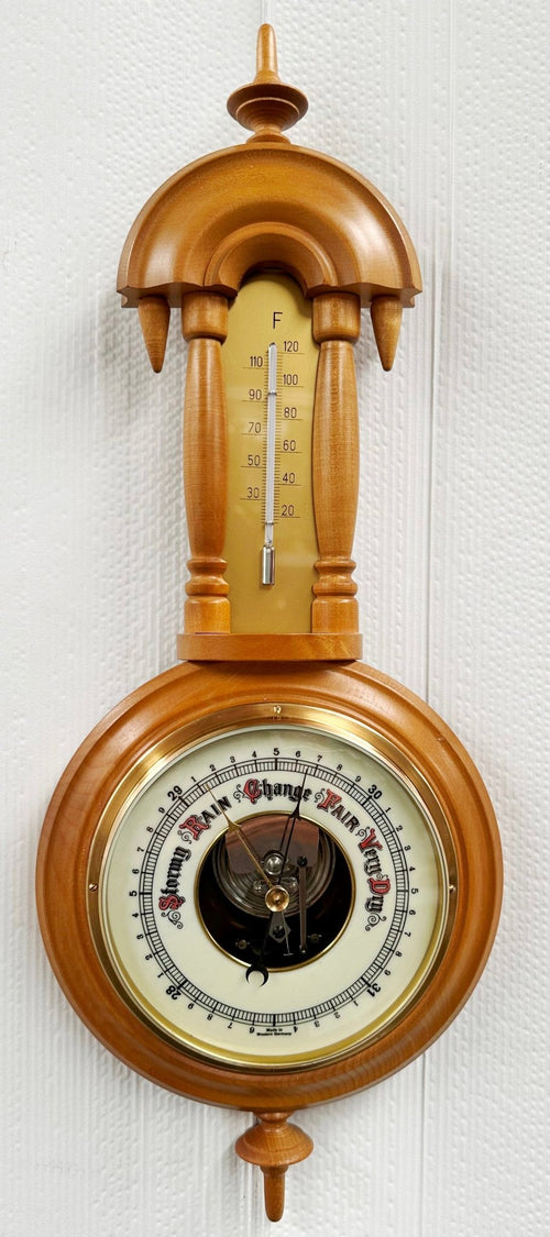 Vintage West German Wall Barometer & Thermometer | Adelaide Clocks