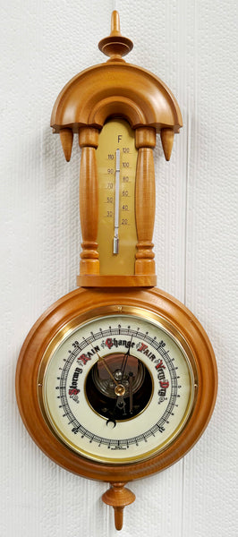 Vintage West German Wall Barometer & Thermometer | Adelaide Clocks