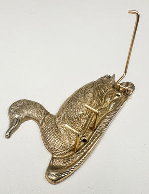 Vintage Brass Duck Wall Hanging Key Holder | Adelaide Clocks