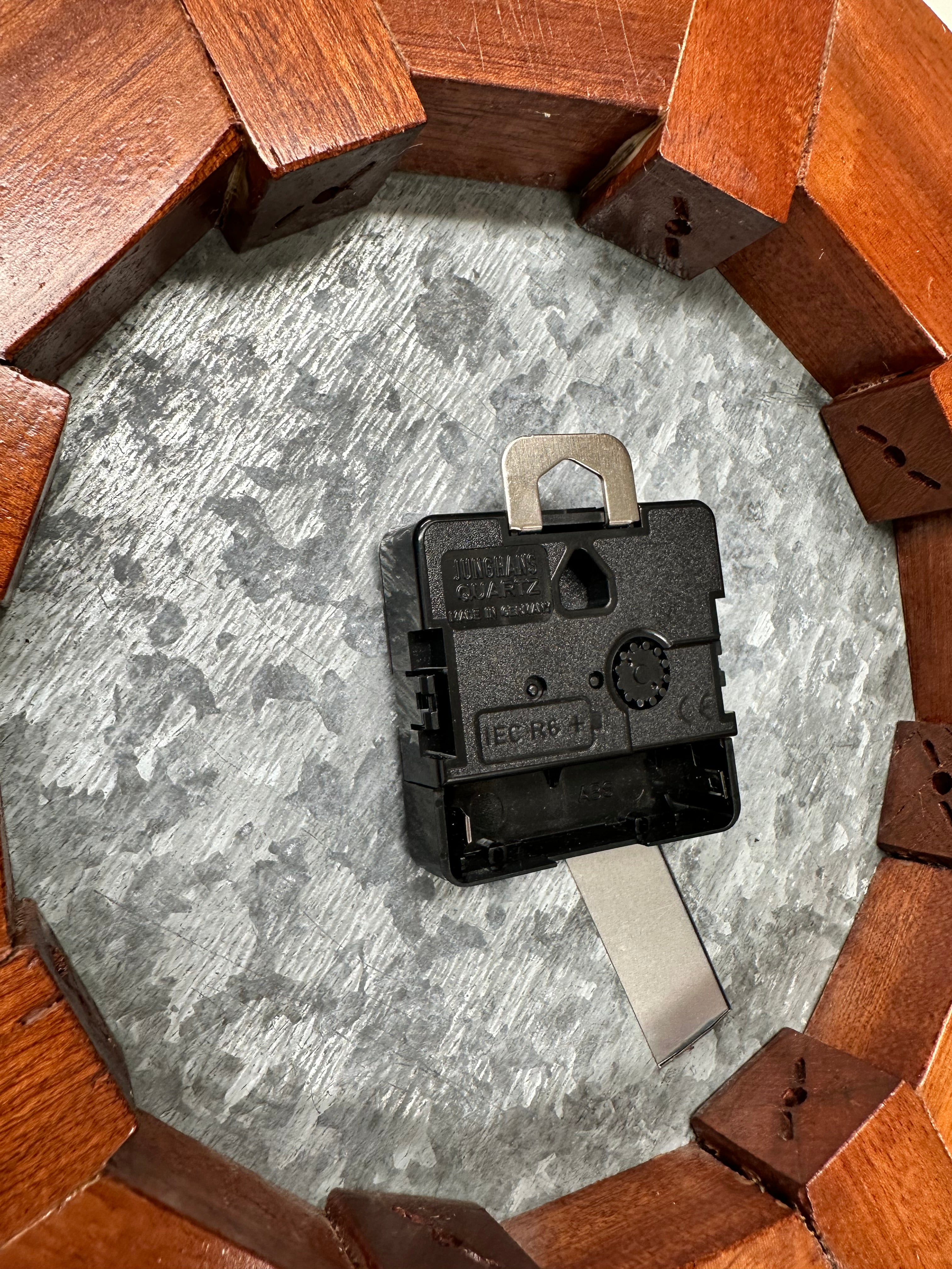 Vintage EMIFIN Wooden Ships Wheel Quartz German Wall Clock | Adelaide Clocks