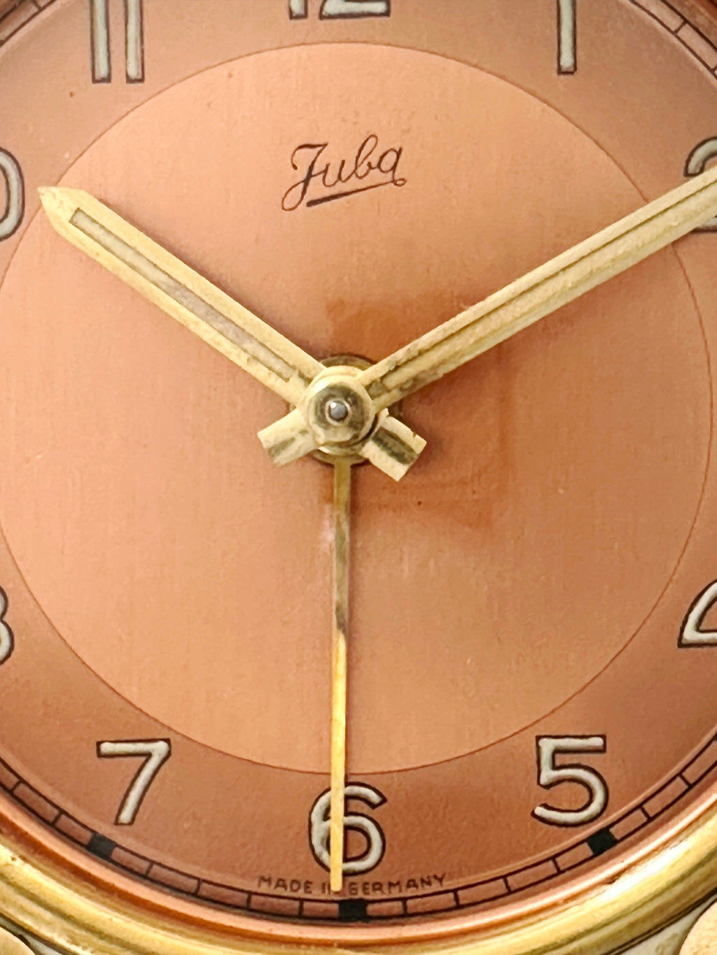 Vintage JUBA German Alarm Bedside Desk Clock | Adelaide Clocks