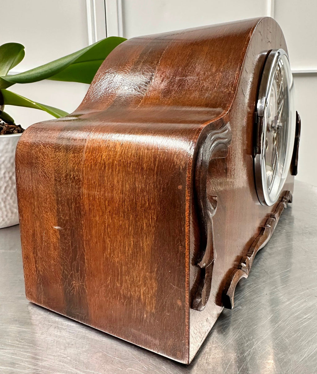 Original Vintage Enfield Hammer Chime Mantel Clock | Adelaide Clocks