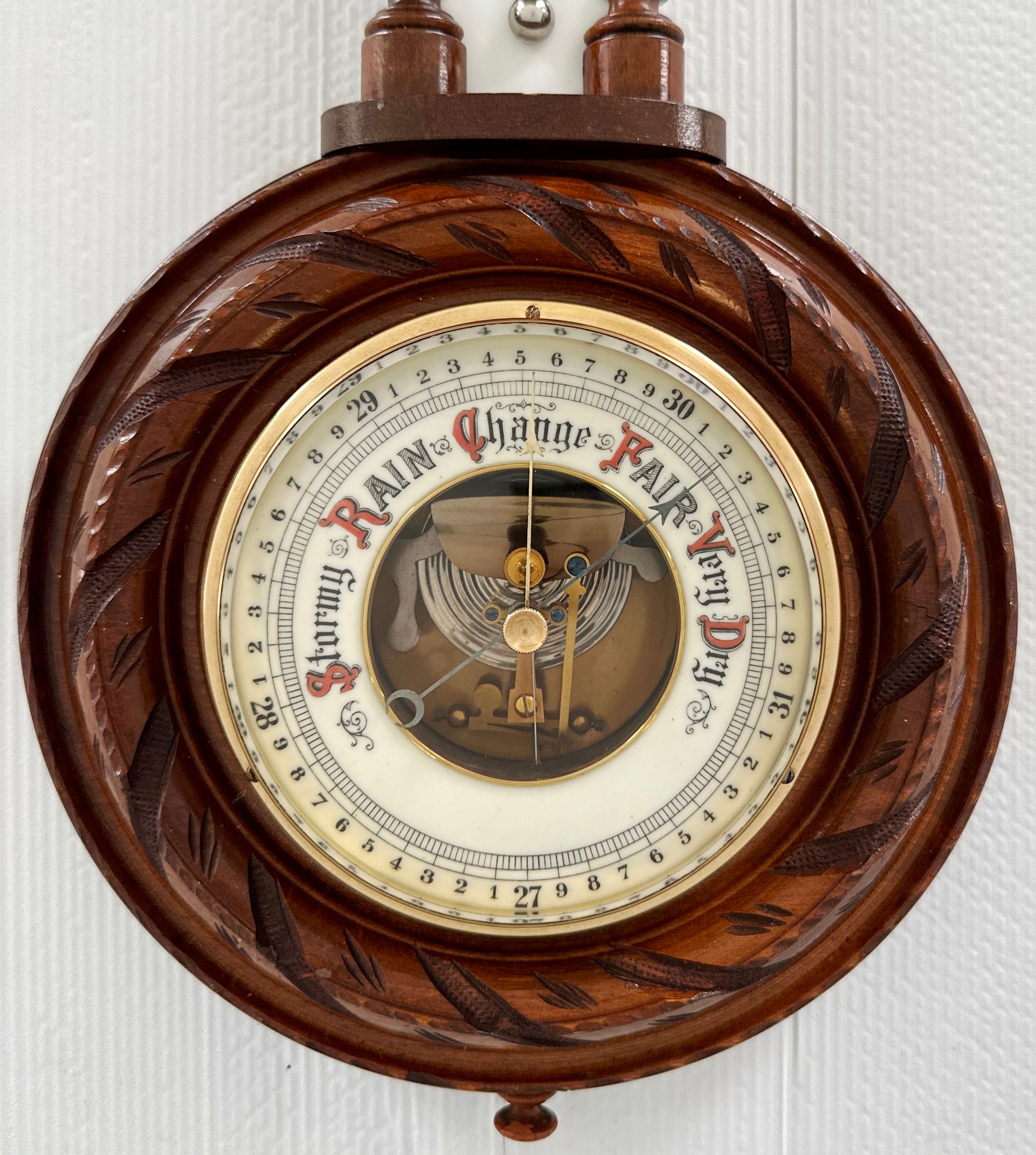 VIntage Barometer & Thermometer German Weather Station | Adelaide Clocks