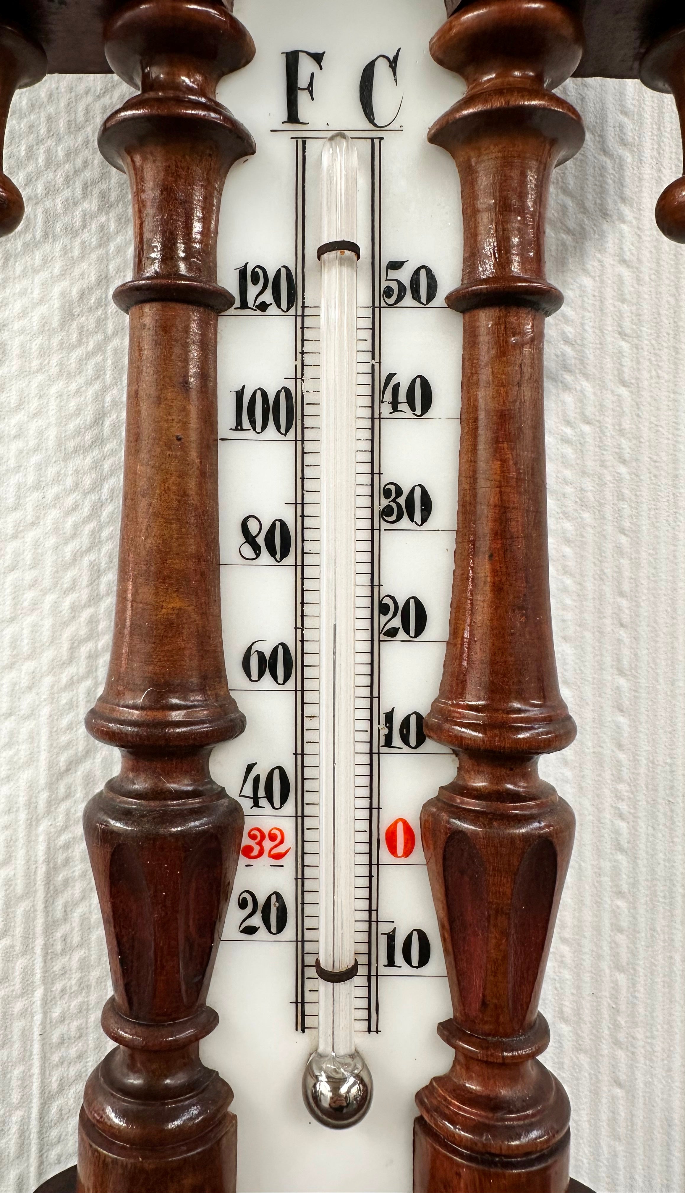 VIntage Barometer & Thermometer German Weather Station | Adelaide Clocks