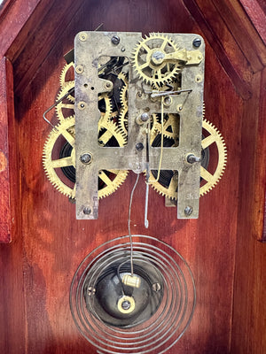 Antique Steeple Waterbury Hammer on Coil Chime Mantel Clock | Adelaide Clocks