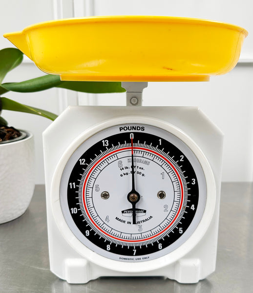 Original Vintage Persinware Metal Kitchen Scale | Adelaide Clocks