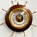 Vintage Ships Wheel German Wall Barometer | Adelaide Clocks