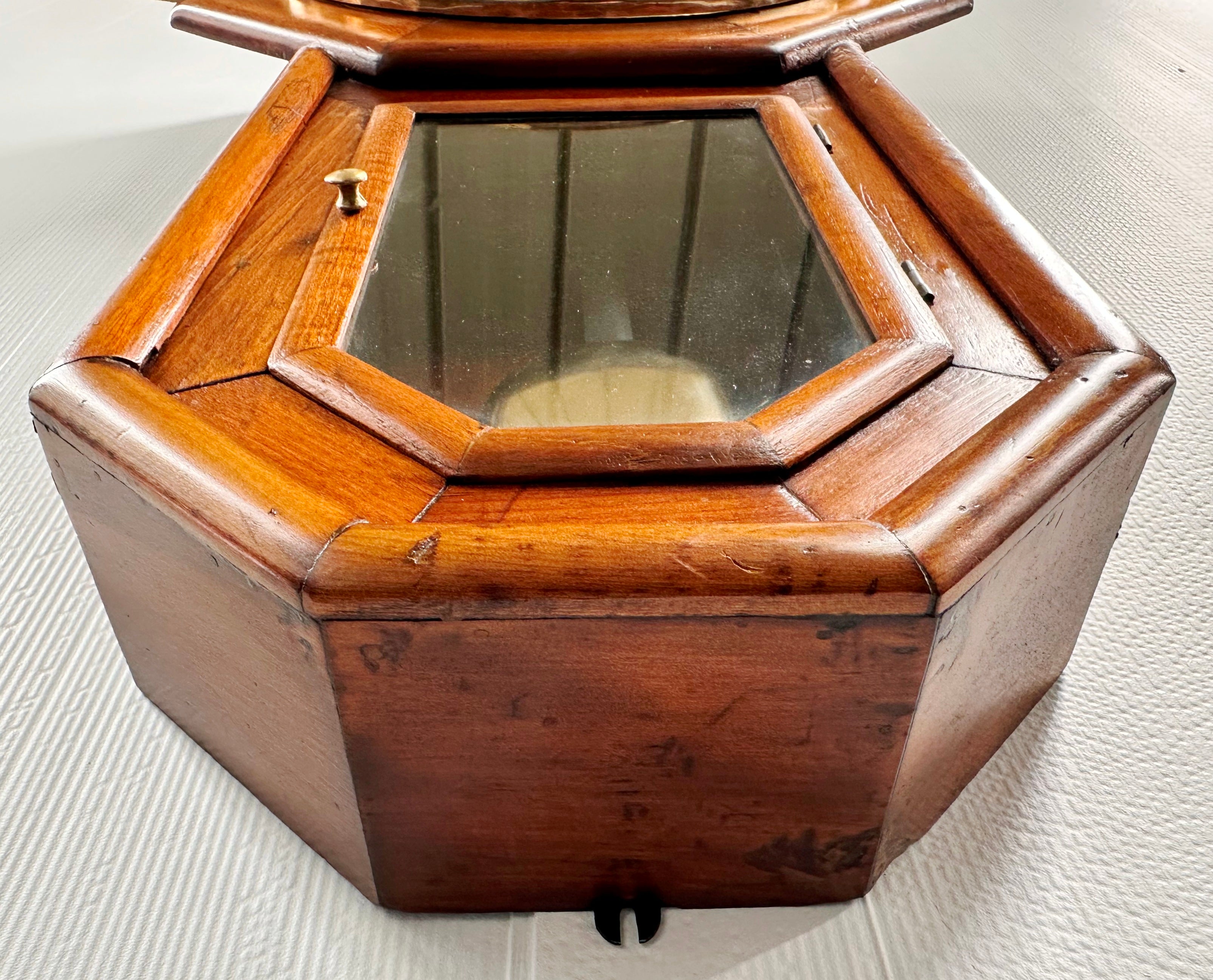 Antique ANSONIA 31 day Calendar Drop Dial Octagon Wall Clock | Adelaide Clocks