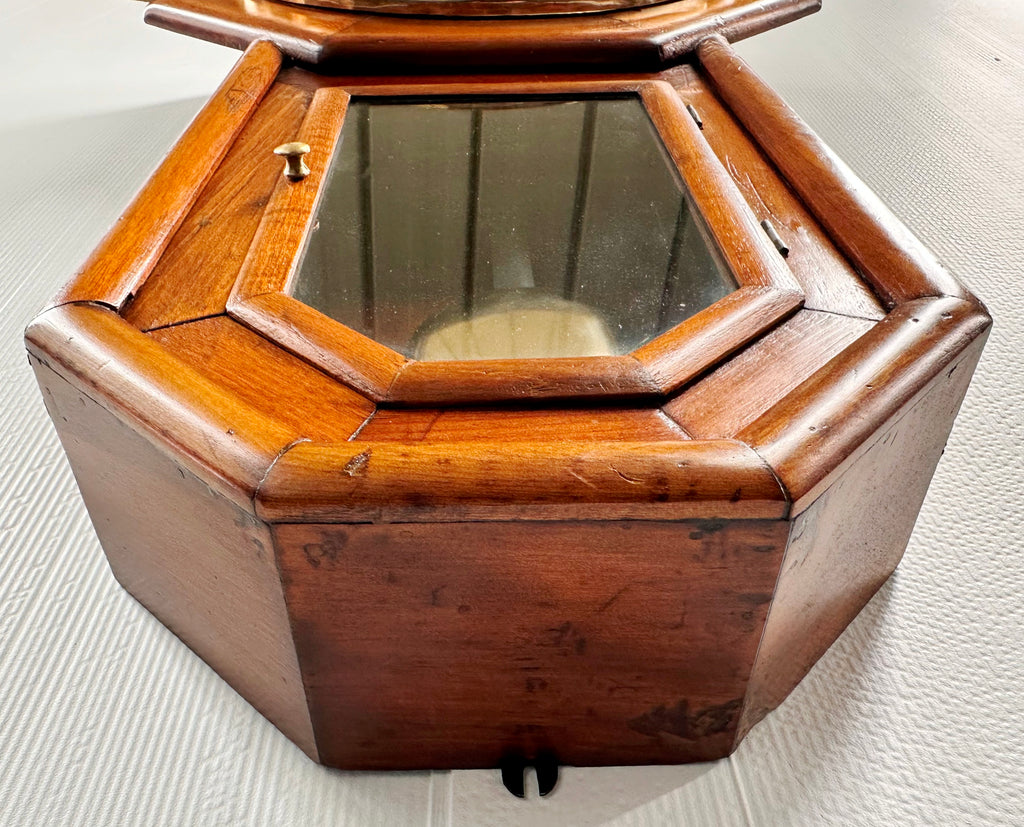 Antique ANSONIA 31 day Calendar Drop Dial Octagon Wall Clock | Adelaide Clocks