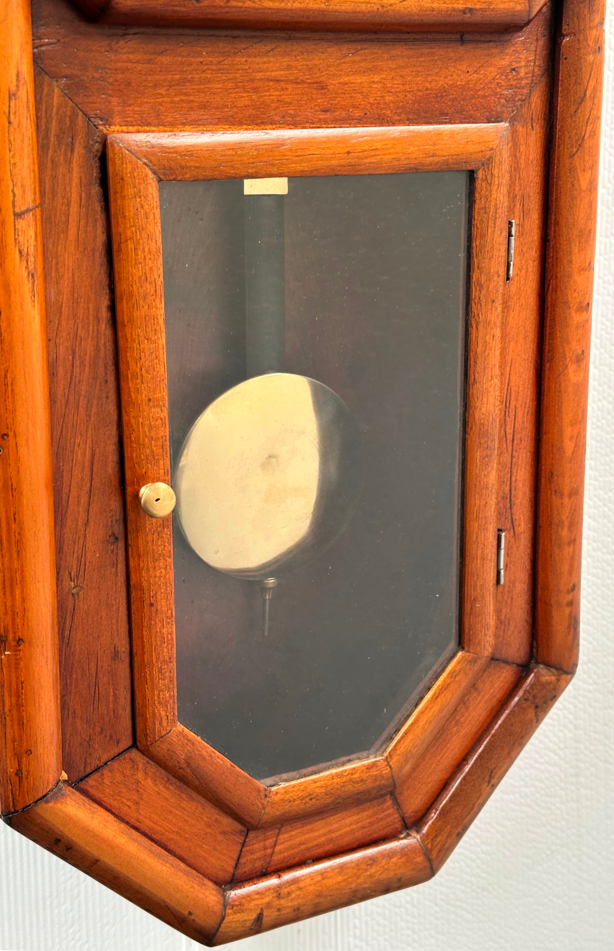 Antique ANSONIA 31 day Calendar Drop Dial Octagon Wall Clock | Adelaide Clocks