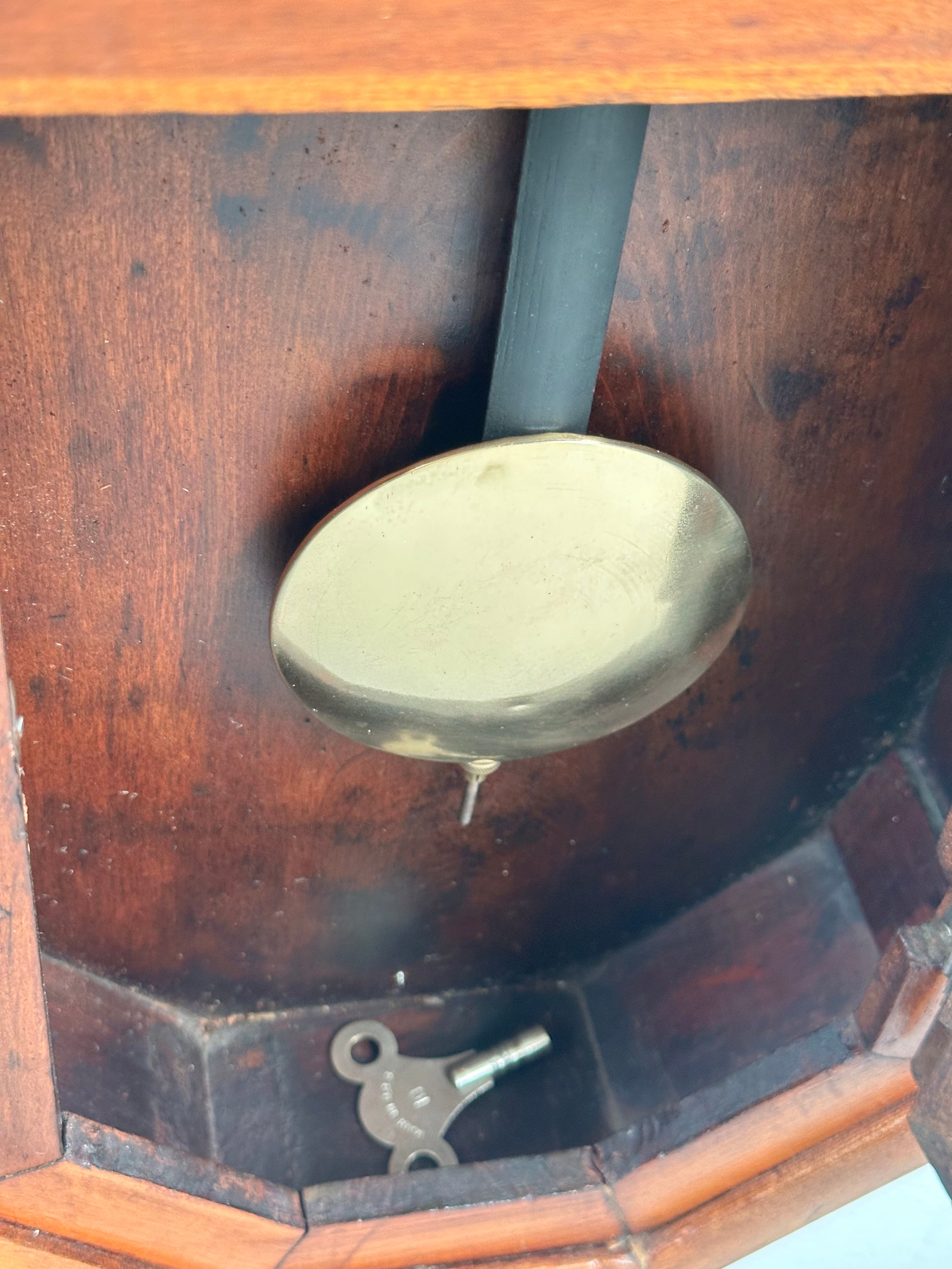 Antique ANSONIA 31 day Calendar Drop Dial Octagon Wall Clock | Adelaide Clocks