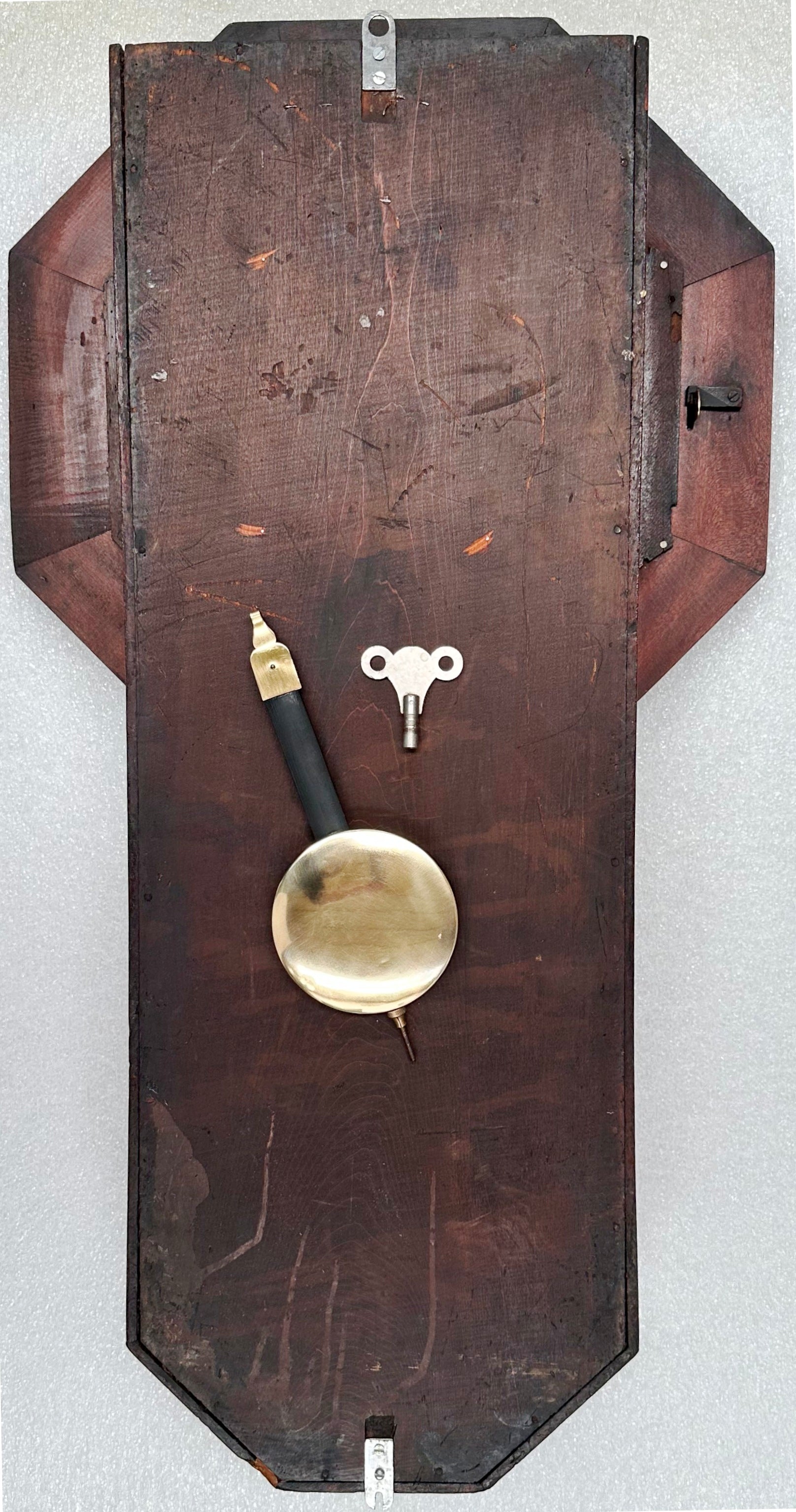 Antique ANSONIA 31 day Calendar Drop Dial Octagon Wall Clock | Adelaide Clocks